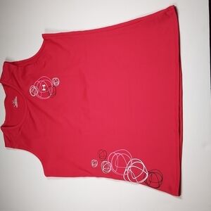 Fuchsia Pink Under Armour Heat Gear Volleyball Tank Top L